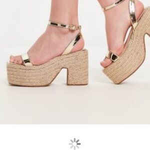 ASOS Gold Platform Sandals